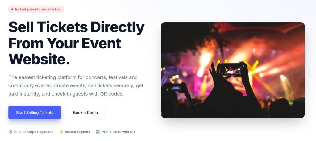 Stripe event ticketing